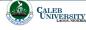 Caleb University logo